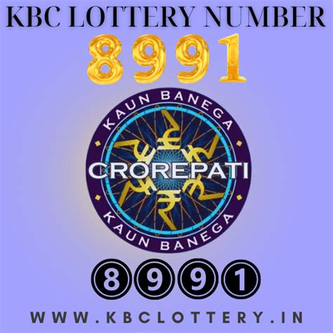 KBC Lottery Number Check 8991 .